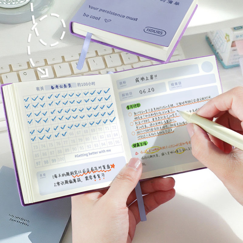 Fitness Journal Planner - Planer skórzany na 10000 godzin, tracker