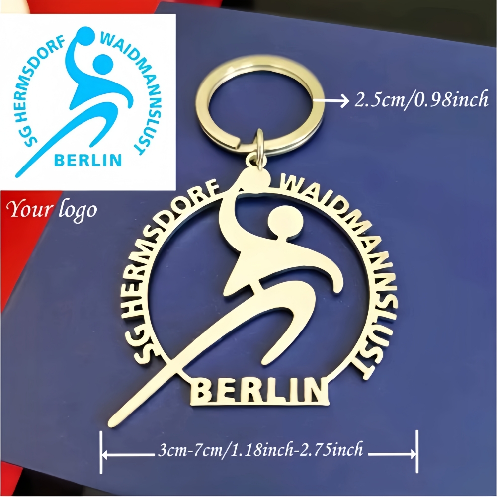 Health Wellness Gifts - Breloczki ze stali nierdzewnej z własnym