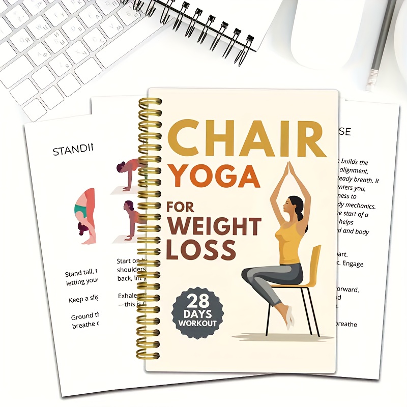 Fitness Journal Planner - 28-dniowy plan odchudzania i joga siedząca