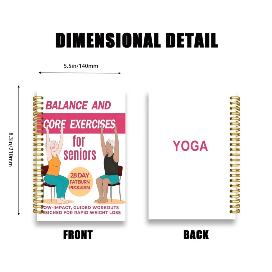 Notatnik do ćwiczeń jogi siedz – Fitness Journal Planner recenzja i cena