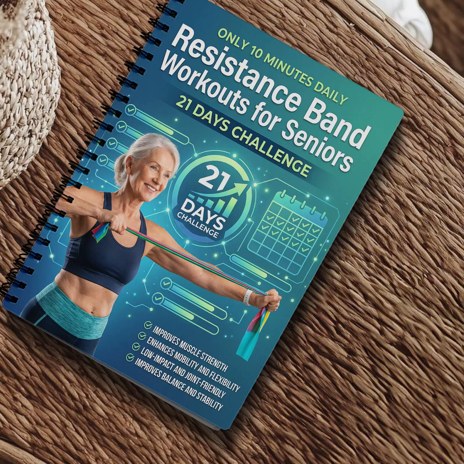 Treningi z taśmami oporowymi d – Fitness Journal Planner recenzja i cena